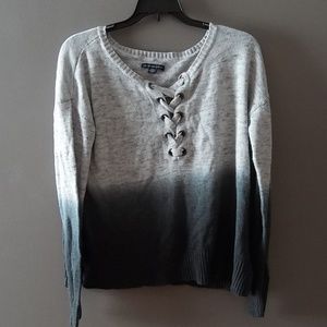 Grey ombre thin sweater